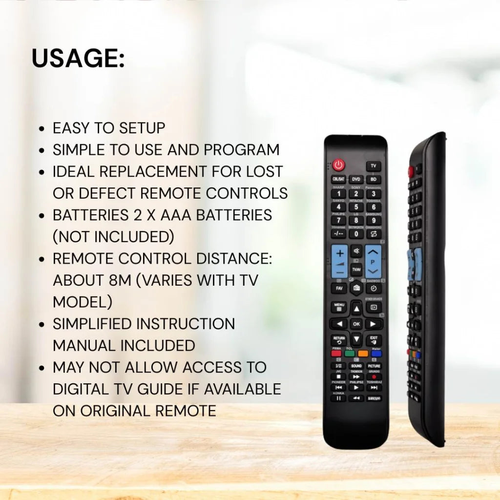 Tooleroo Universal Smart TV Remote Control Compatible