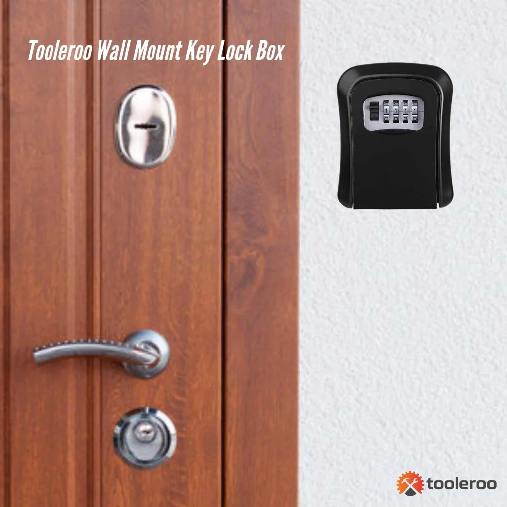 Tooleroo Wall Mount Key Lock Box 4 digit safe