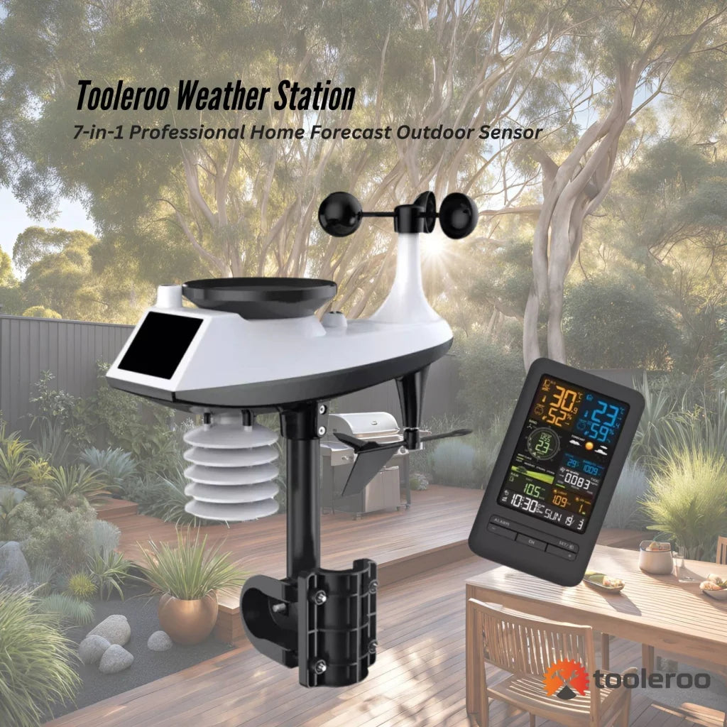 Tooleroo Weather Station 7-in-1 Professional Home Forecast