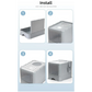 Top-Entry Cat Litter Box with Drawer-Enclosed Design Easy