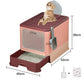 Top Entry Cat Litter Box with Drawer Enclosed