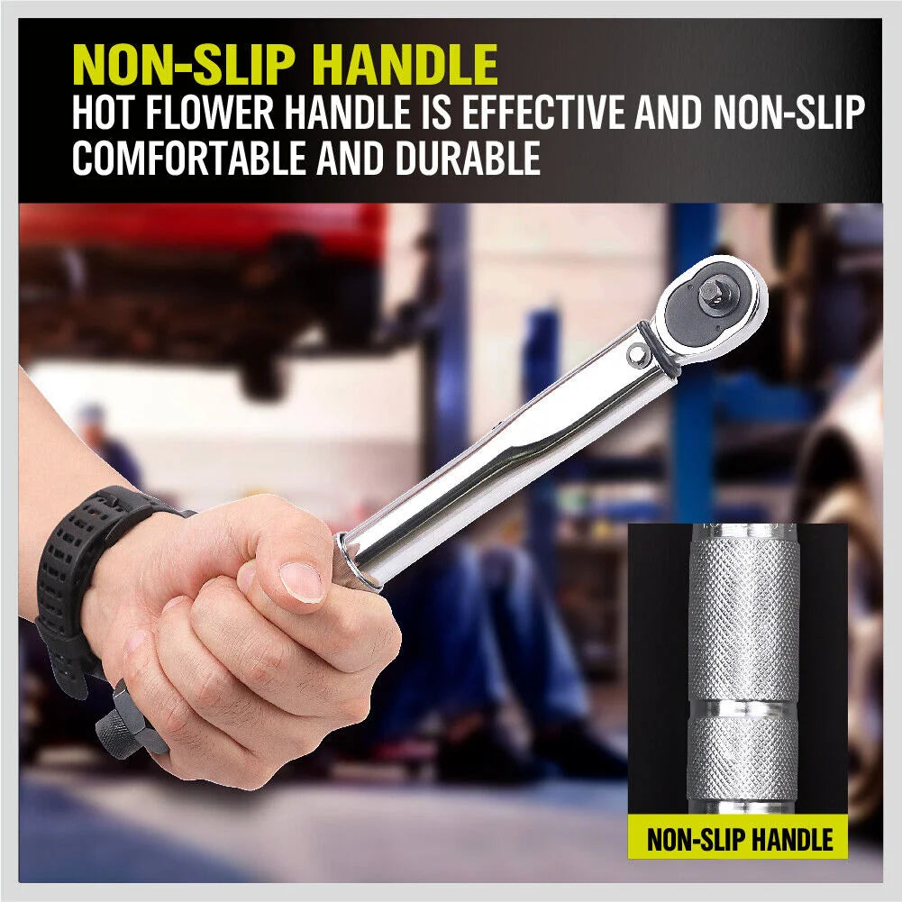 Torque Wrench Click 1/4’’ Drive Adjustable Hand Ratchet