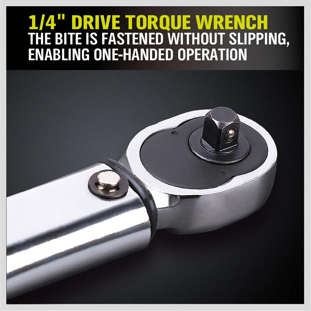 Torque Wrench Click 1/4’’ Drive Adjustable Hand Ratchet