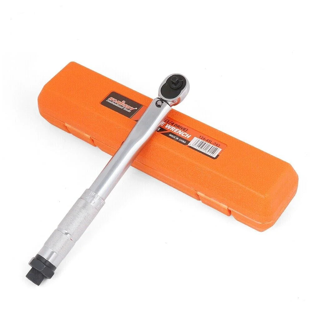 Torque Wrench Click 1/4’’ Drive Adjustable Hand Ratchet