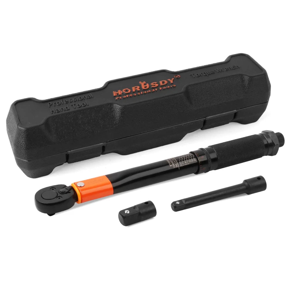 Torque Wrench Set HORUSDY 3Pc 1/4’’ Drive Ratchet Socket