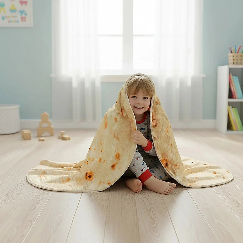 Tortilla Blanket Burrito 180cm Throw Blanket Rug
