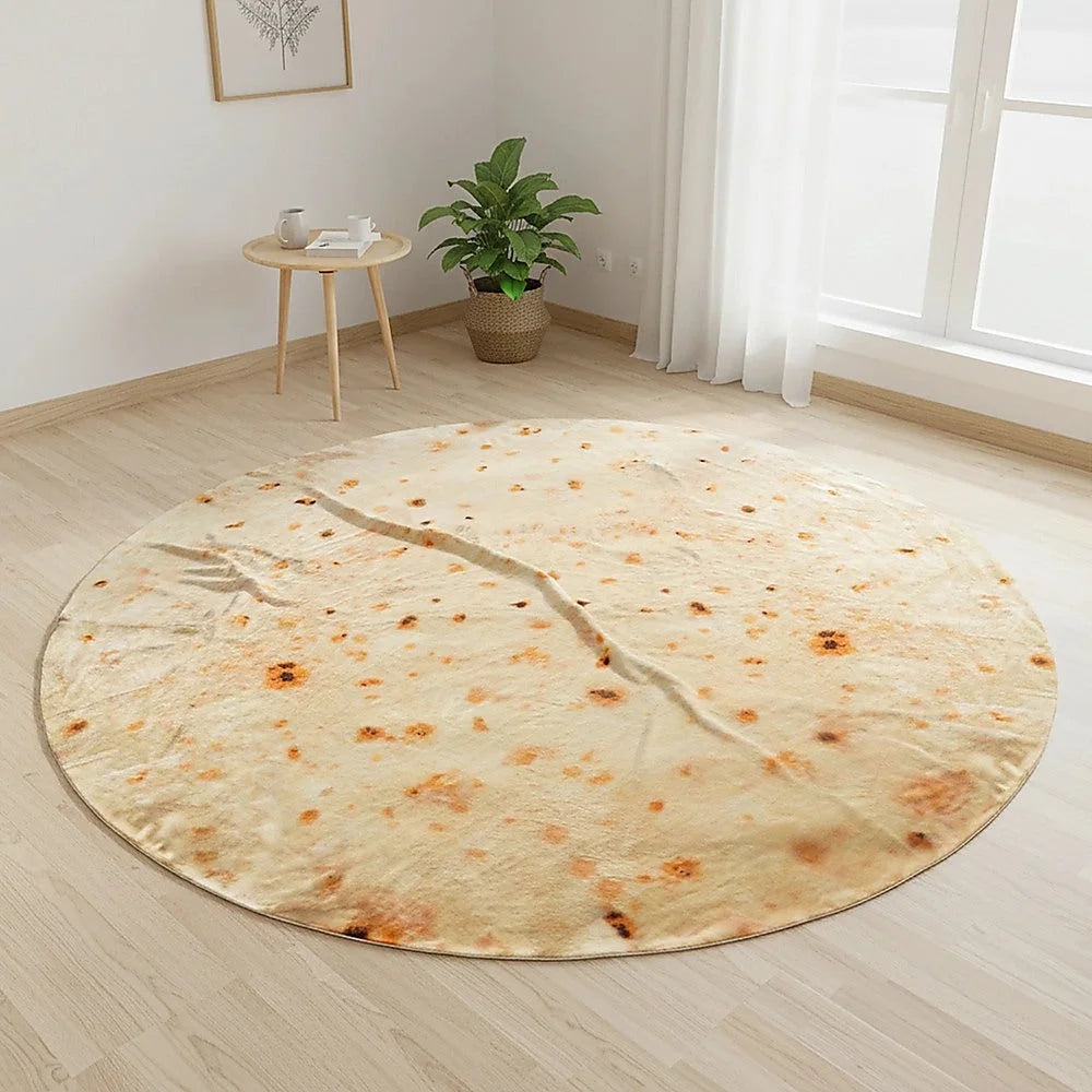 Tortilla Blanket Burrito 180cm Throw Blanket Rug