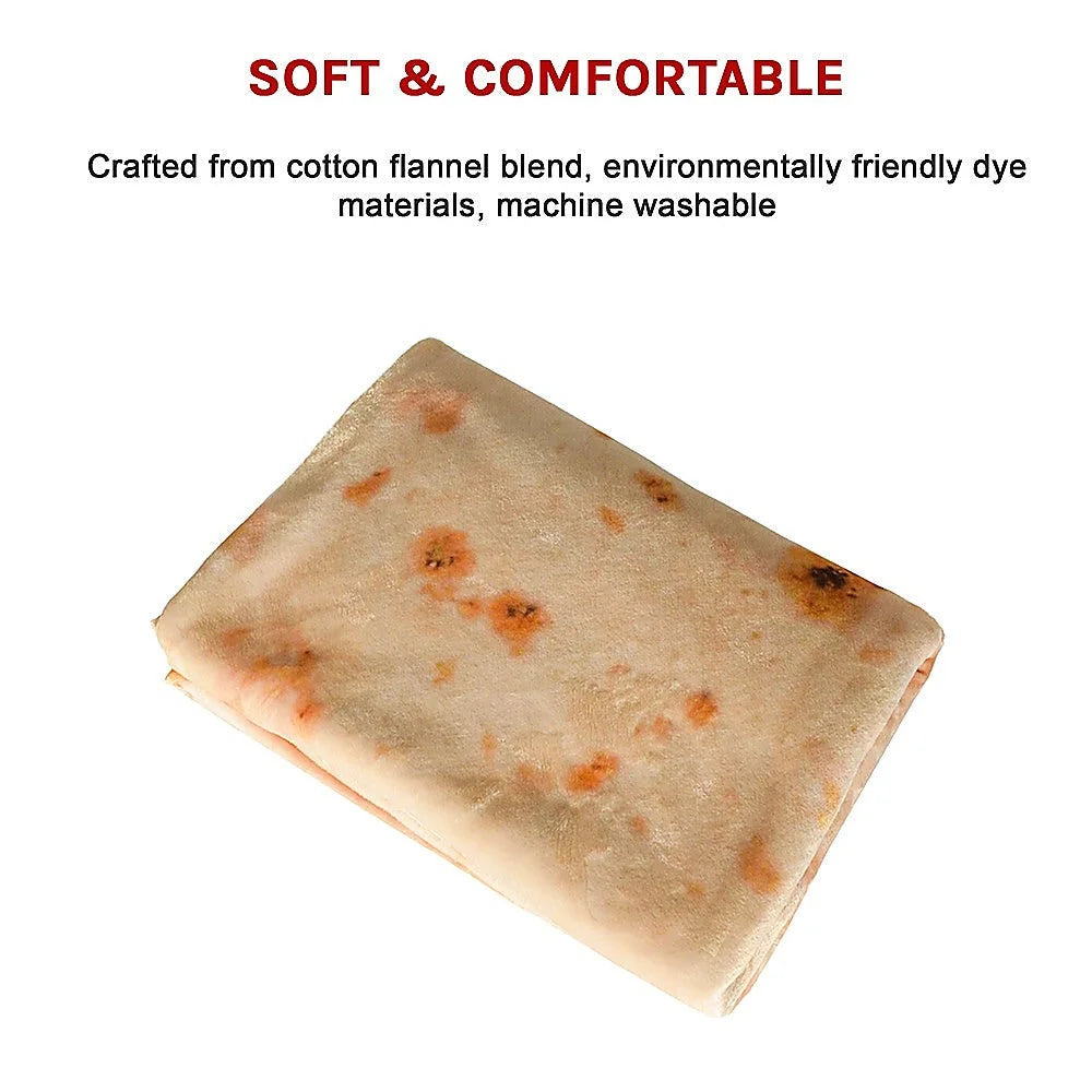 Tortilla Blanket Burrito 180cm Throw Blanket Rug
