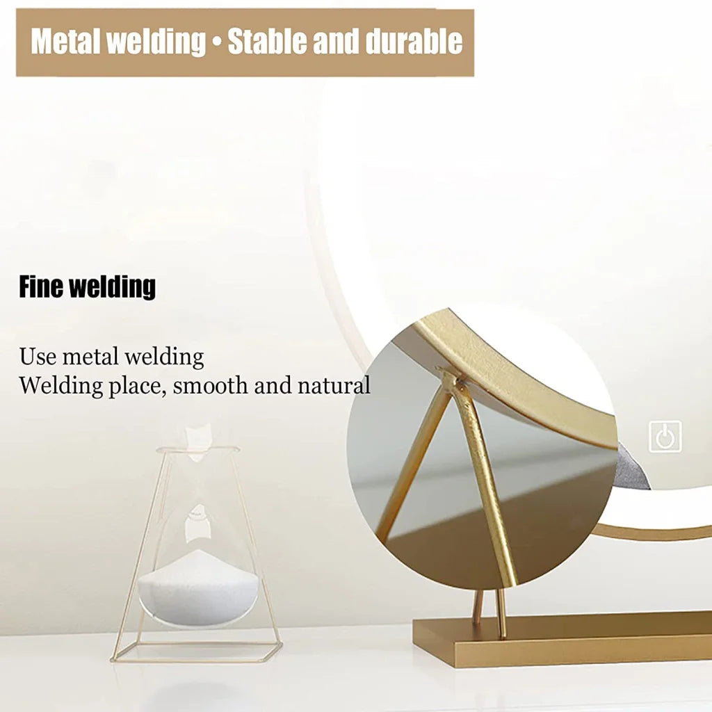 Touch Screen Table Desktop LED Light Vanity Mirror Makeup