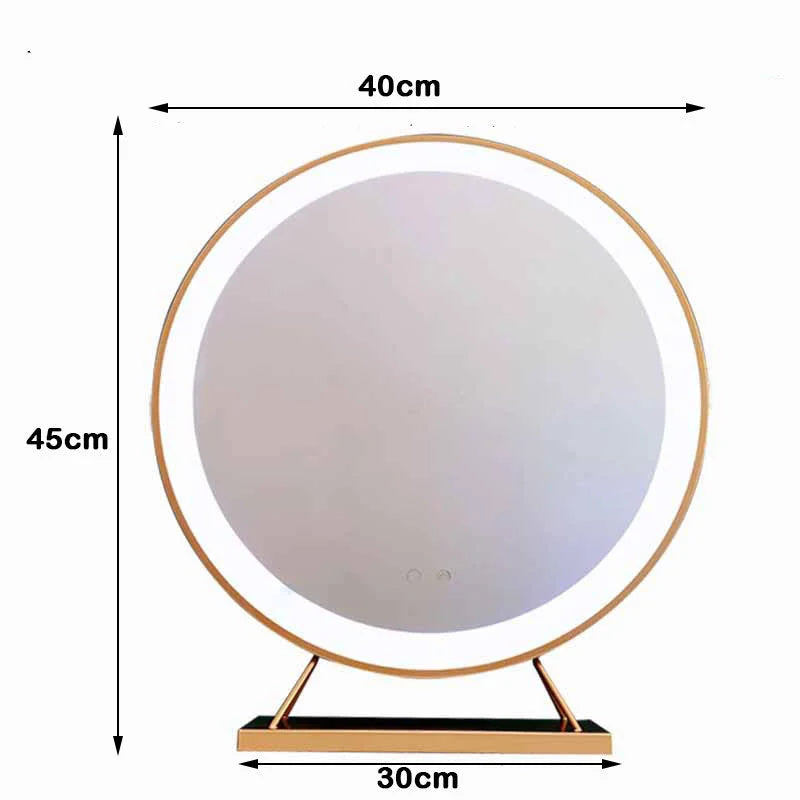 Touch Screen Table Desktop LED Light Vanity Mirror Makeup
