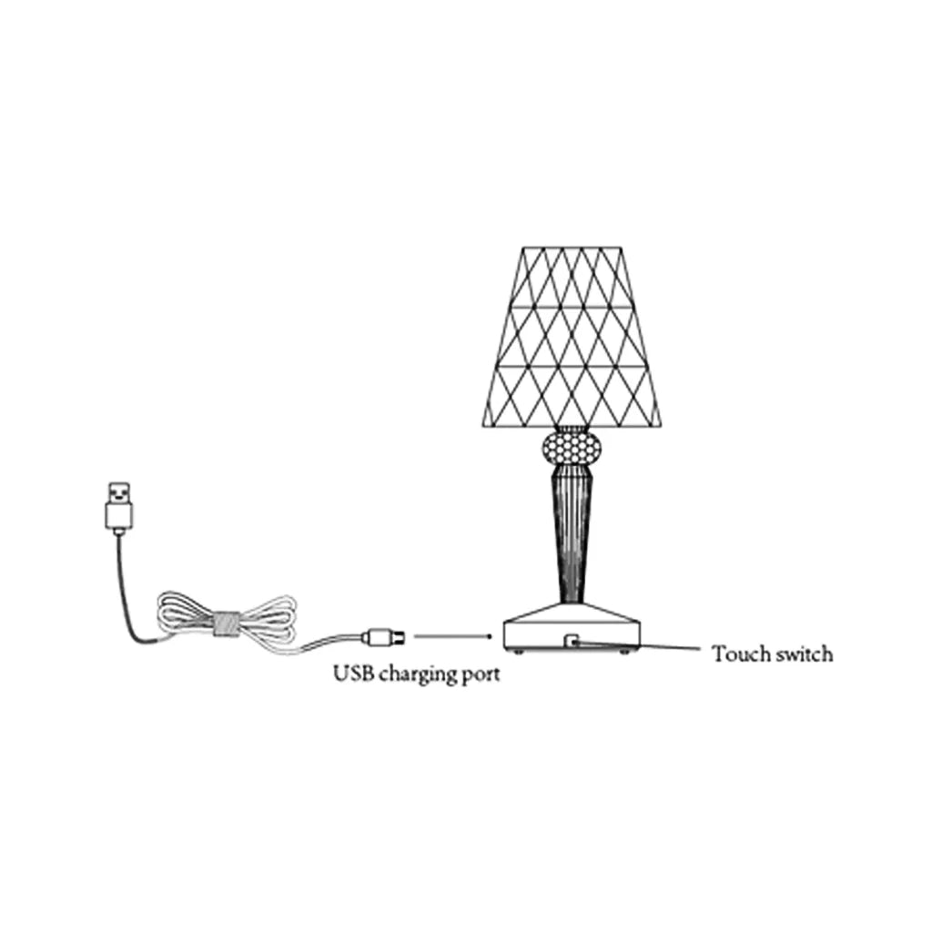 Touch Table Lamp Eugenia - Home & Garden