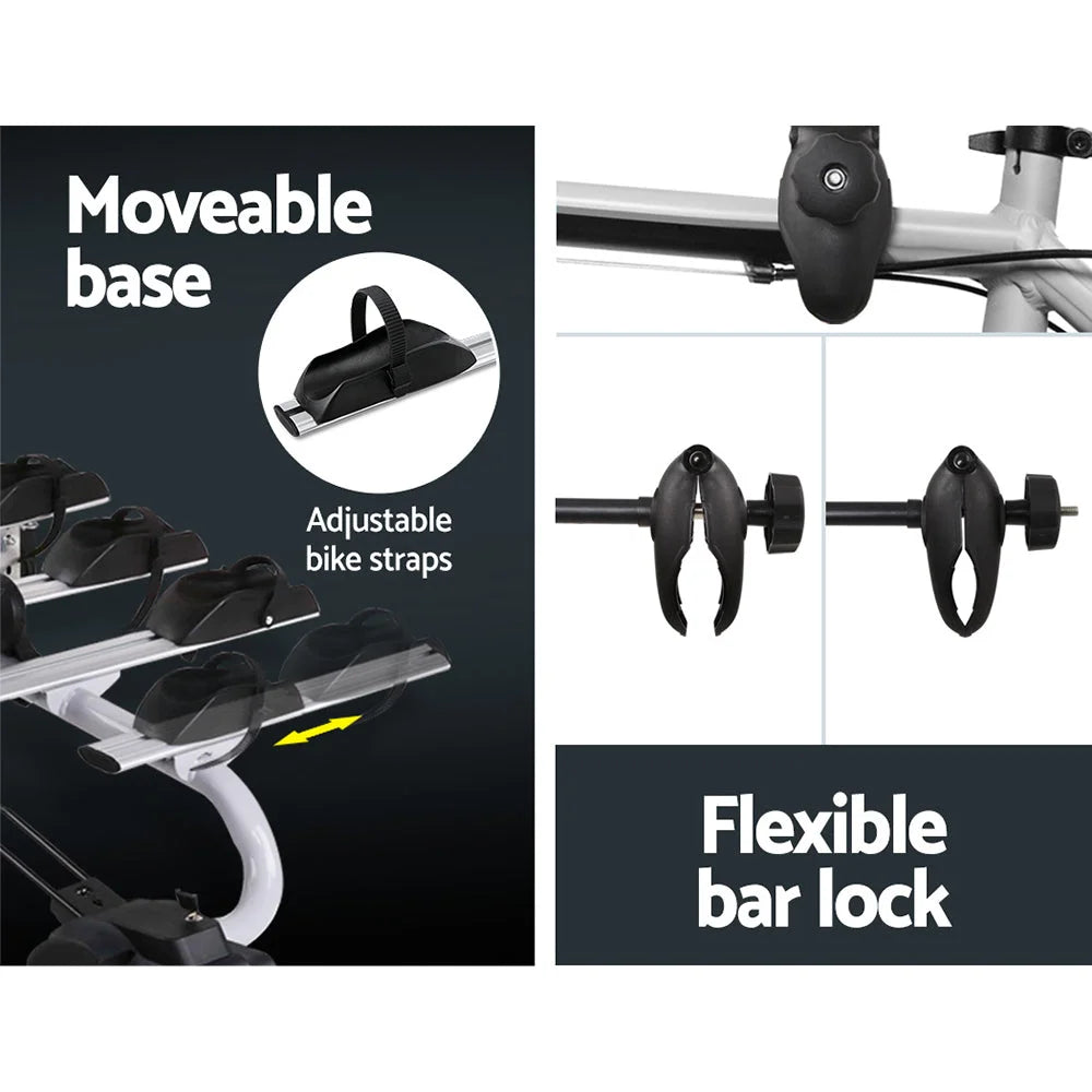 Tow Ball Car Mount - Black & Silver - Bikes & Accessories