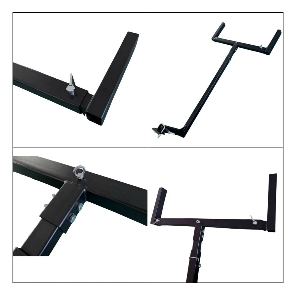 Tow Bar Hitch Mount Ladder Roof Rack Extension for Timber &