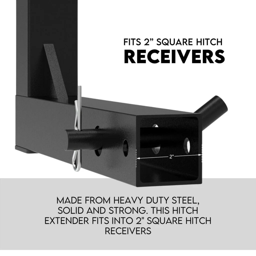 Tow Bar Hitch Mount Ladder Roof Rack Extension for Timber &