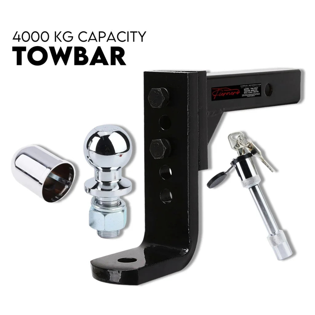 Towbar Adjustable Drop Hitch Tow Bar Ball Mount Tongue 2’’