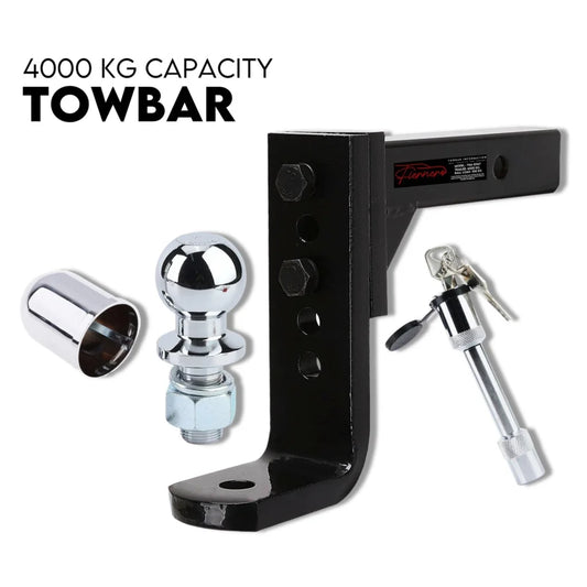 Towbar Adjustable Drop Hitch Tow Bar Ball Mount Tongue 2’’