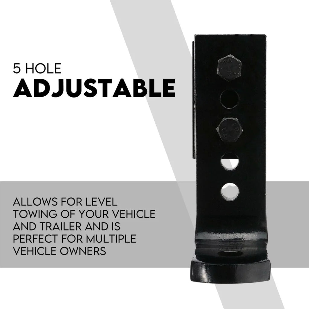 Towbar Adjustable Drop Hitch Tow Bar Ball Mount Tongue 2’’