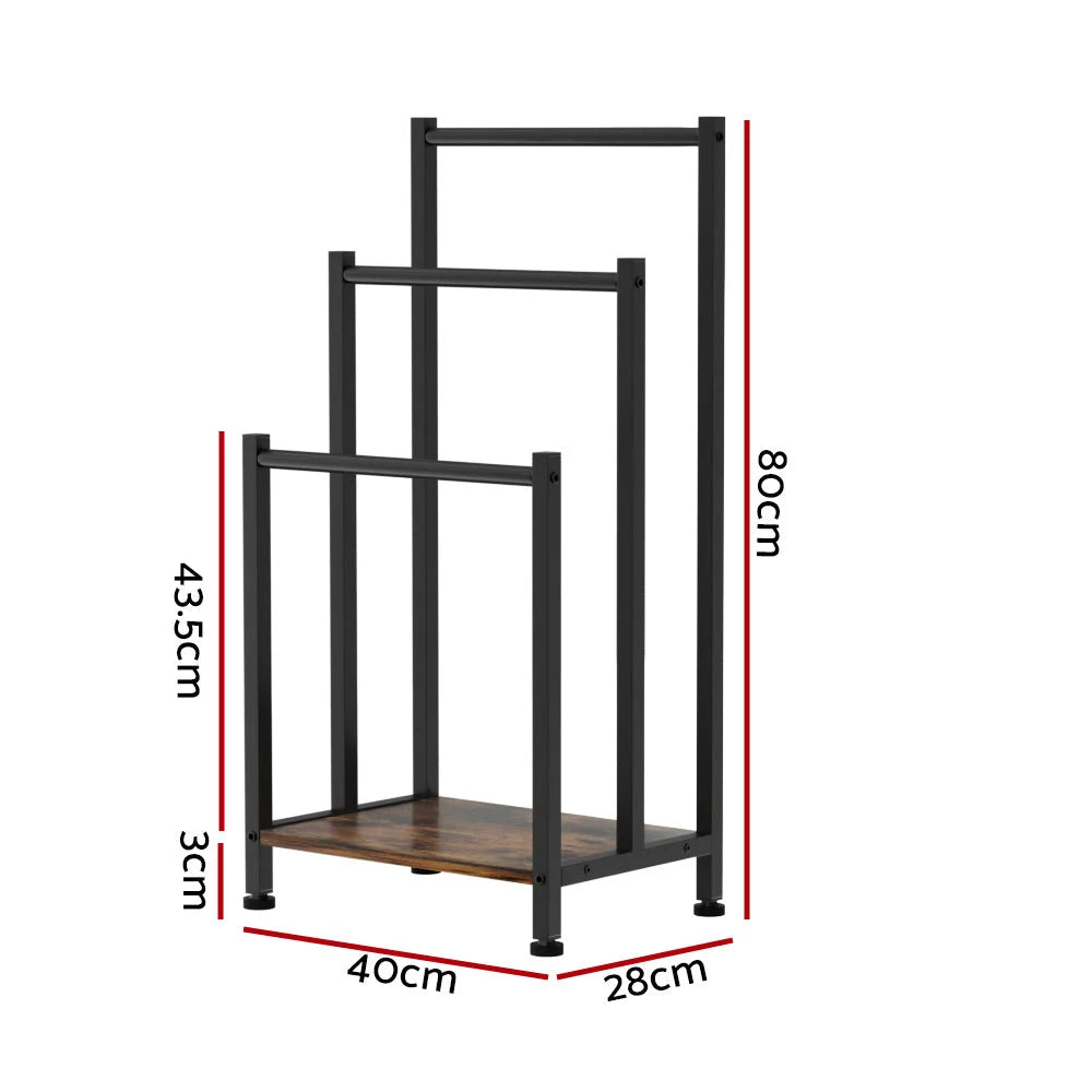 Towel Rack 3 Tier Rail Freestanding Holder Bathroom