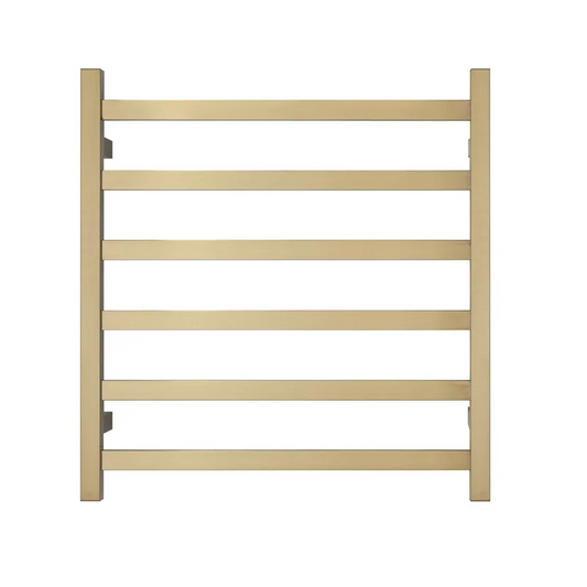 Towel Rack Premium Brushed Gold - 6 Bars Square Design AU