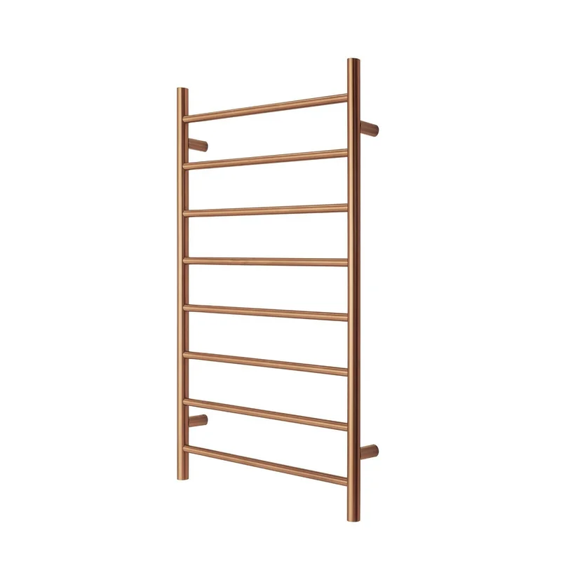 Towel Rack Premium Polished Rose Gold - 8 Bars Round Design