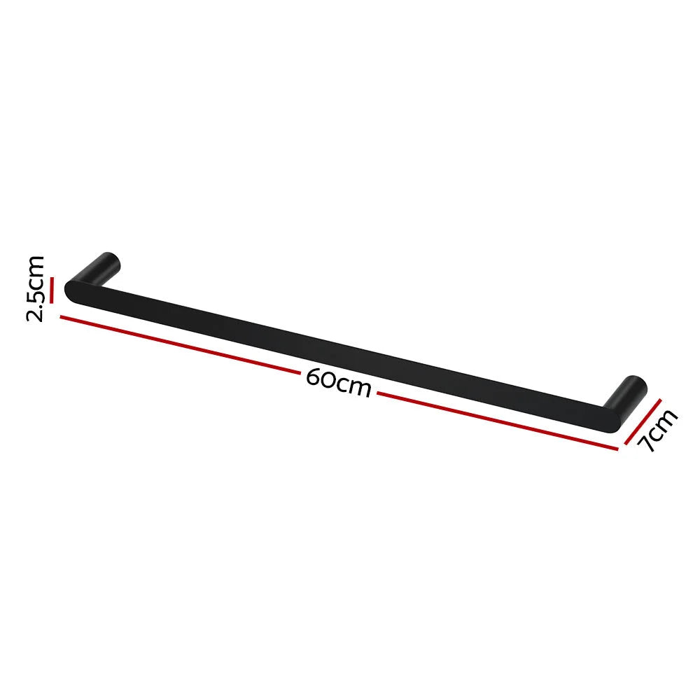 Towel Rail Rack Holder Single 600mm
