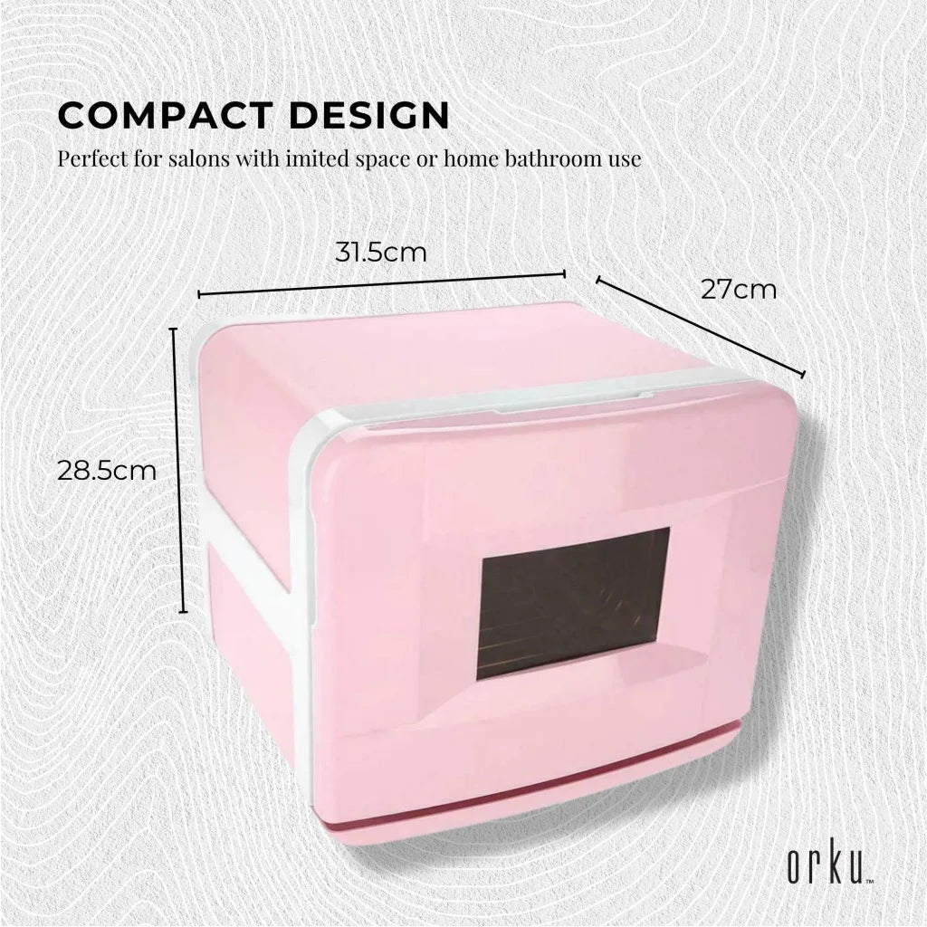 Towel Warmer UV Steriliser Cabinet 8L Pink Small Hot