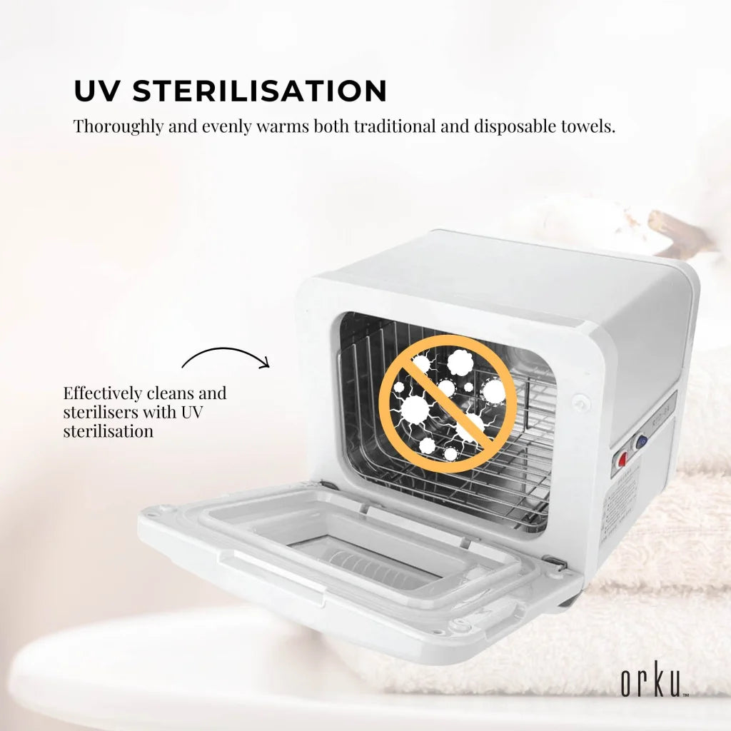 Towel Warmer UV Steriliser Cabinet 8L White Small Hot
