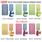 Towels Set of 2 Reversible Cabana Striped Yellow/Orange