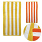 Towels Set of 2 Reversible Cabana Striped Yellow/Orange