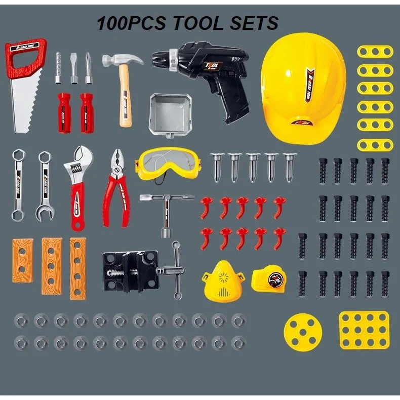 Toy Power Workbench Kids Power Tool Bench Construction Set