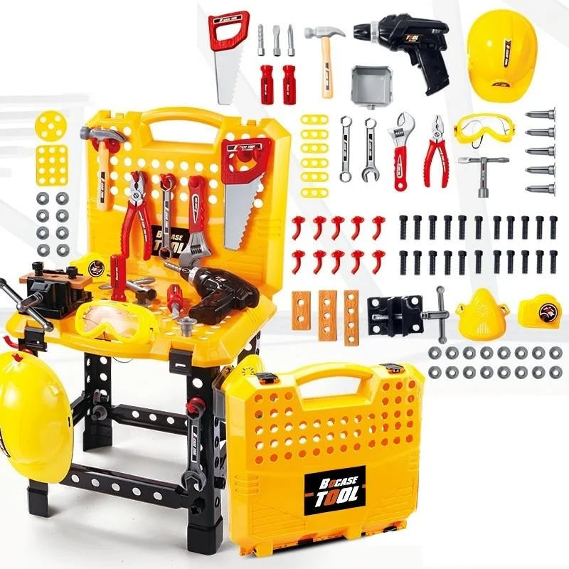 Toy Power Workbench Kids Power Tool Bench Construction Set