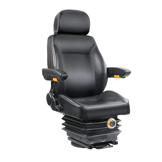 Tractor Seat Adjustable with Suspension Black - Others