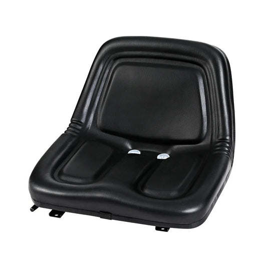 Leather tractor seat forklift with handles, panels and accessory pieces