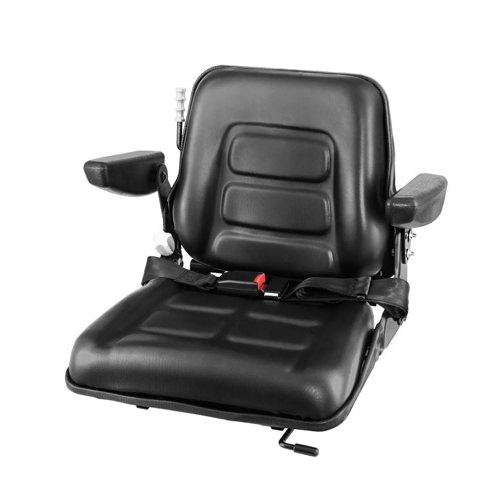 Tractor Seat with Armrest Forklift Excavator Bulldozer Universal