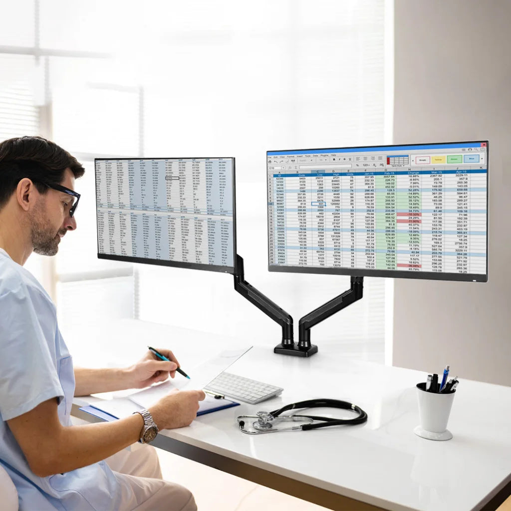 Traderight Monitor Stand Dual Arm for 13 32 512