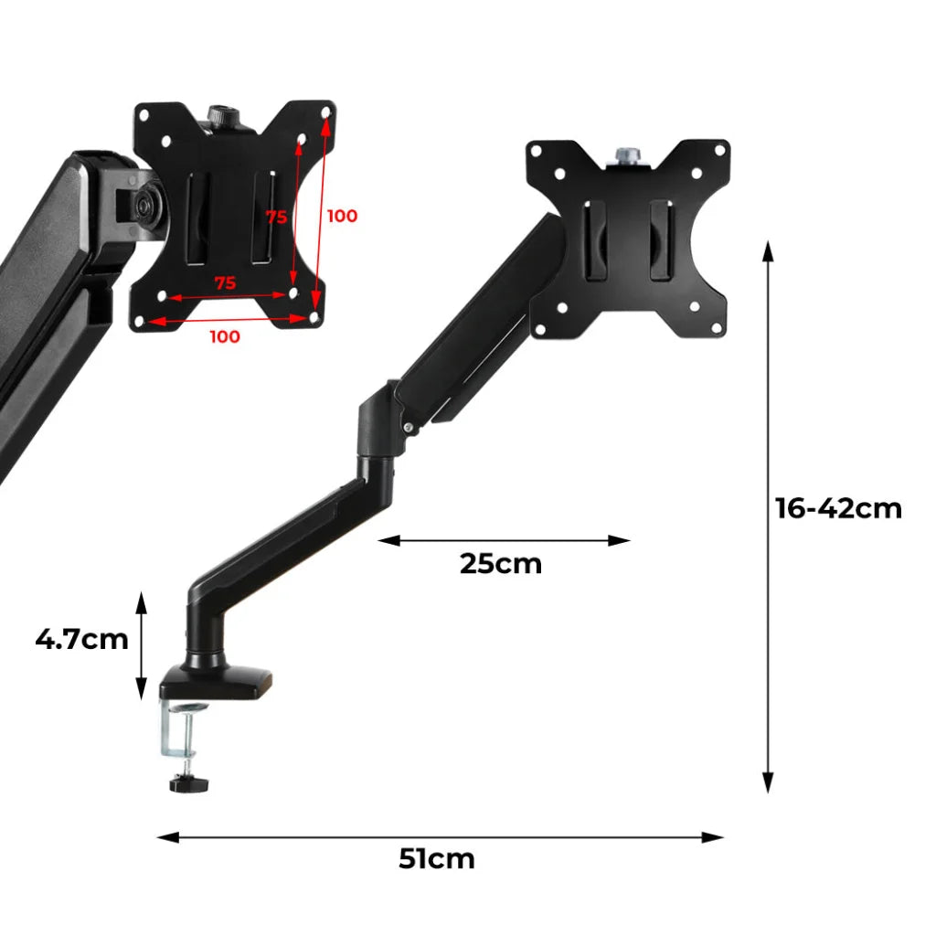Traderight Monitor Stand Single Arm  for 13"-32"-1973193460613779458