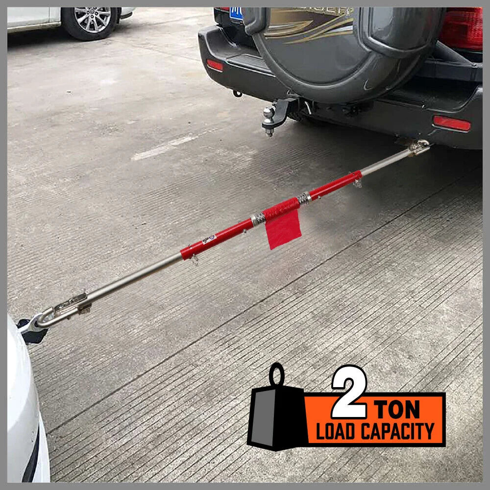 Trailer Hitch 3Pcs 2 Ton 186cm Heavy Duty Tow Bar 4WD