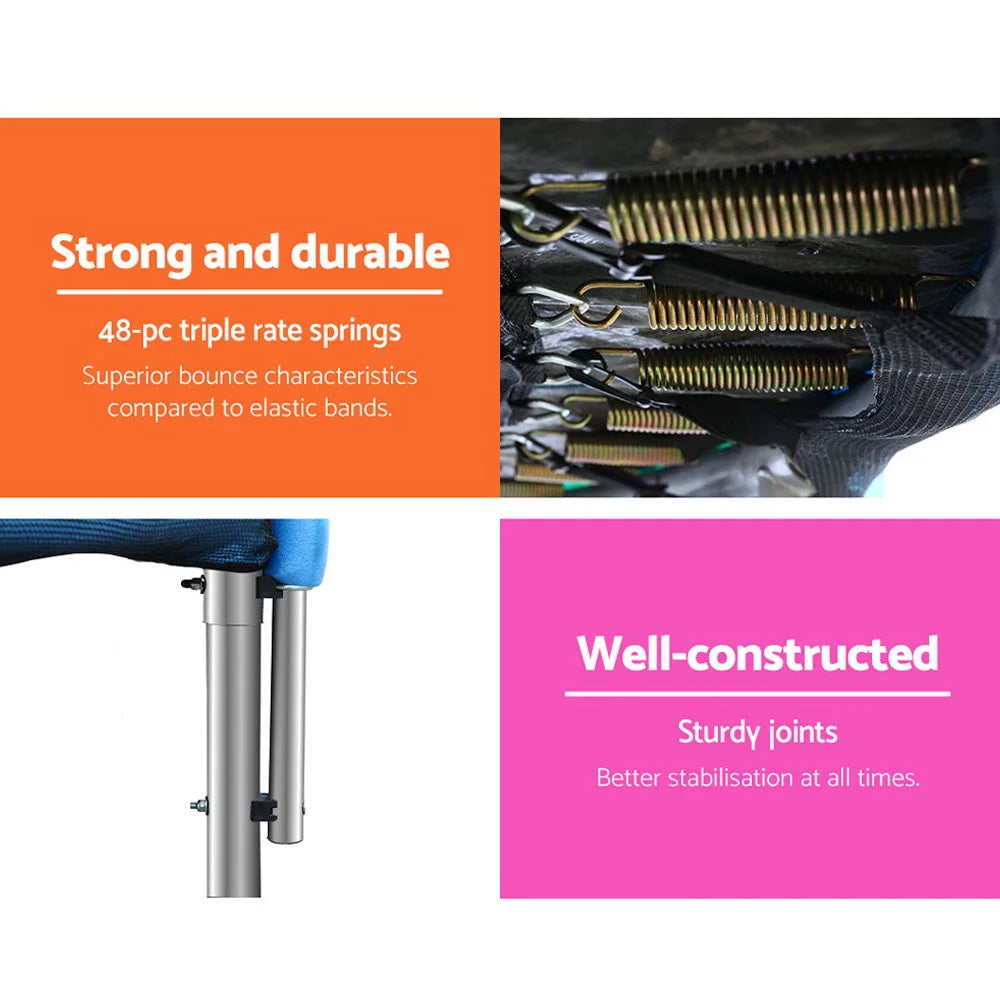 Trampoline 10FT Round Kids Safety Net Enclosure Pad Outdoor