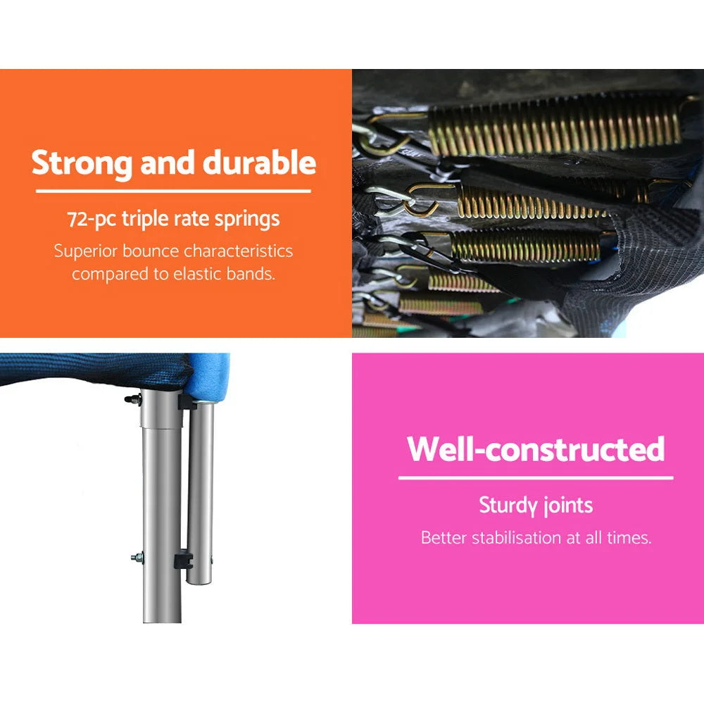 Trampoline 12FT Round Kids Safety Net Enclosure Pad Outdoor