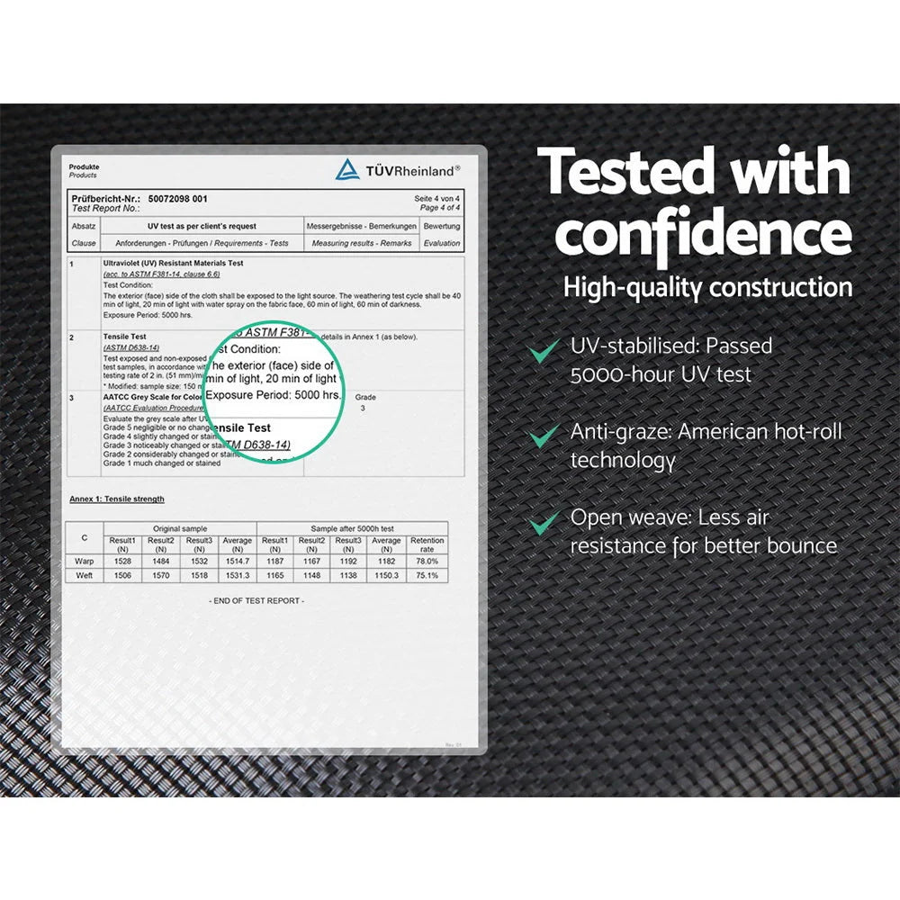 Trampoline 12FT Round with Basketball Hoop Kids Gift