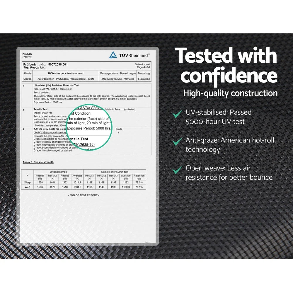 Trampoline 14FT Round with Basketball Hoop Kids Present