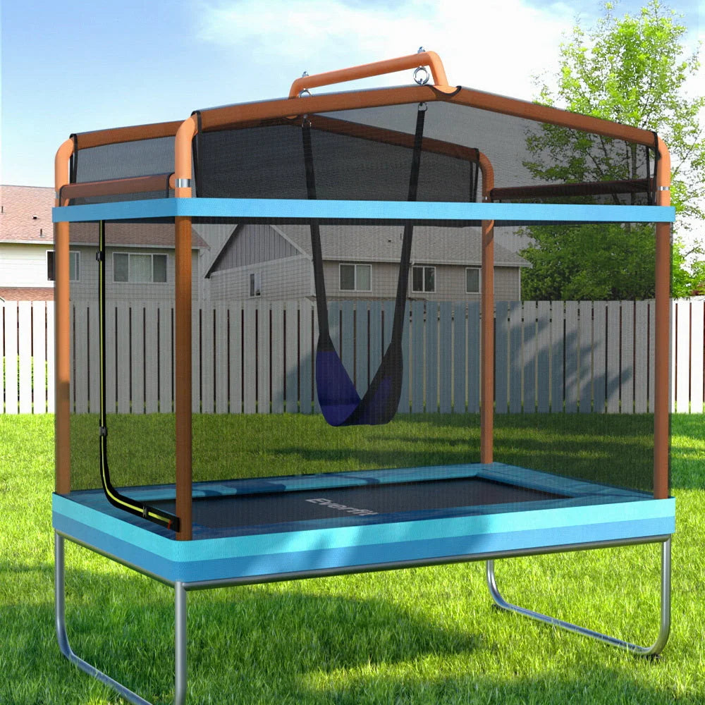 Trampoline 6FT for Kids with Enclosure Safety Net & Swing