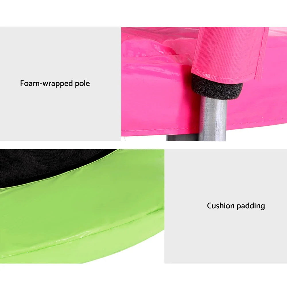 Trampoline 6FT for Kids with Ladder Enclosure Safety Net &