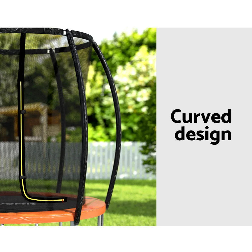 Trampoline 6FT for Kids with Ladder Enclosure Safety Net &