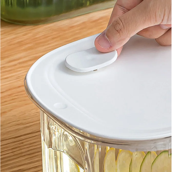 Transparent 4 Liter Refrigerator Cold Drink Dispenser Juice