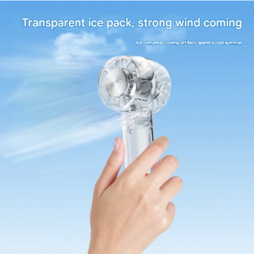 Transparent Black Portable Mini Cooling Fan