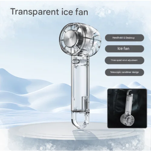 Transparent Black Portable Mini Cooling Fan