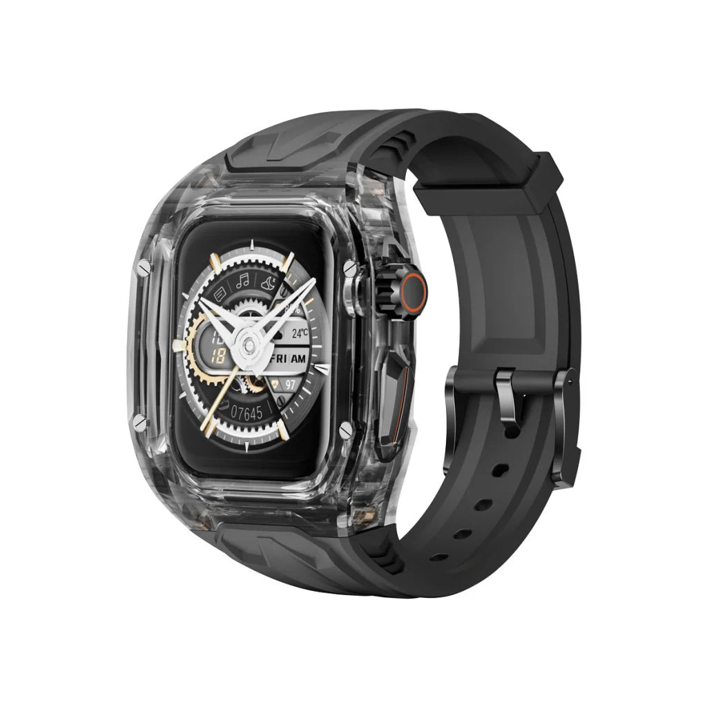 Transparent PC + TPU Sports Watch Strap & Case for Smart