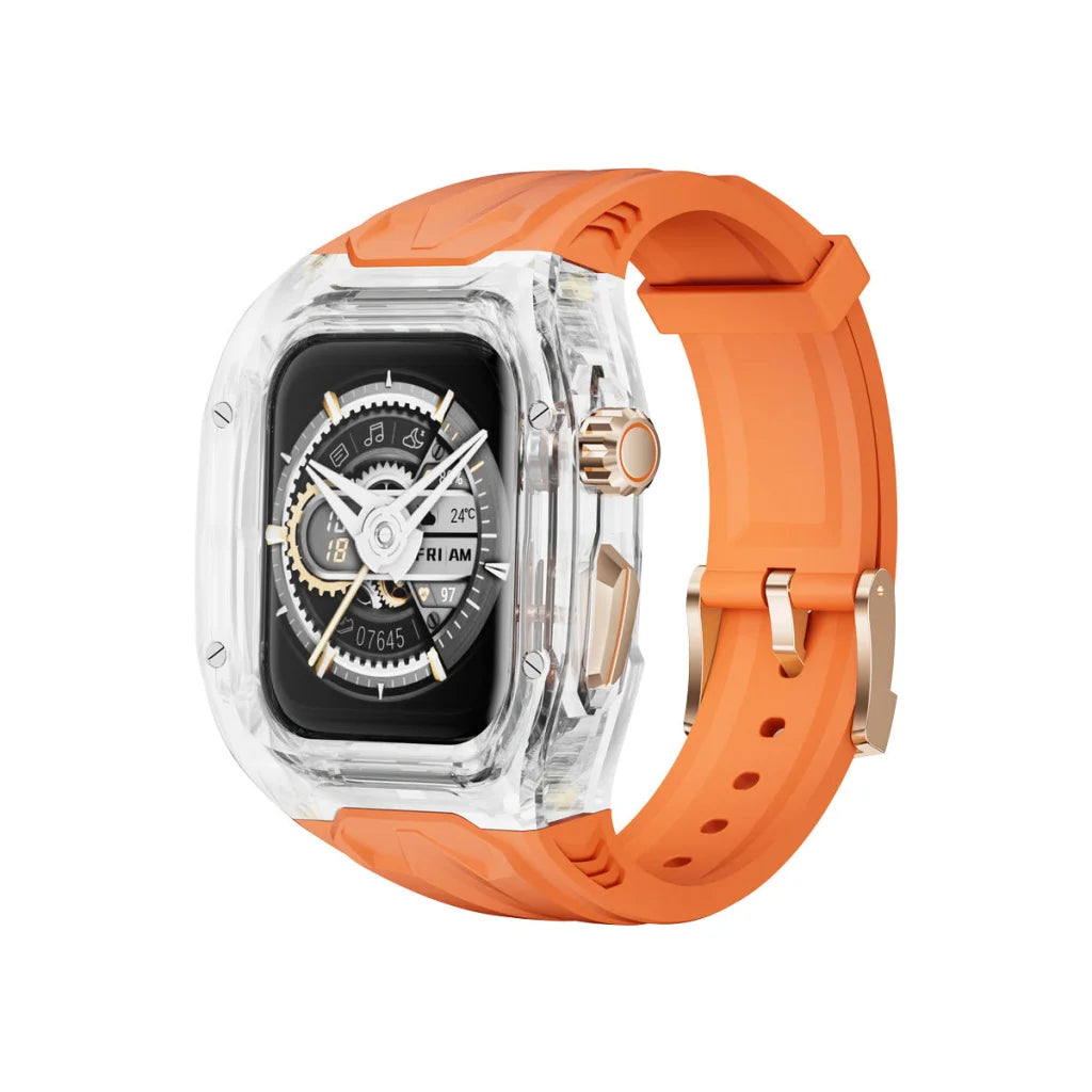 Transparent PC + TPU Sports Watch Strap & Case for Smart