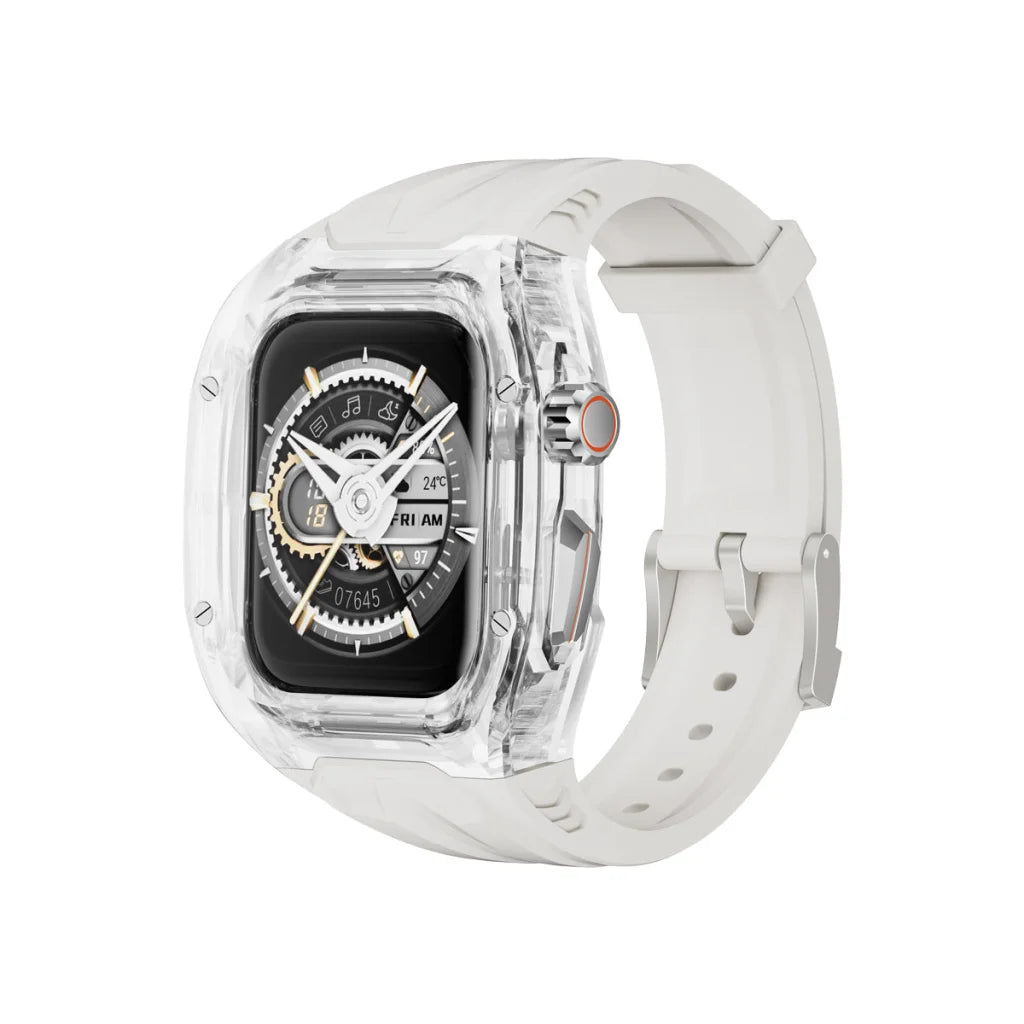 Transparent PC + TPU Sports Watch Strap & Case for Smart